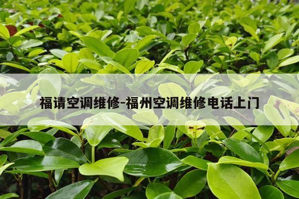 福请空调维修-福州空调维修电话上门