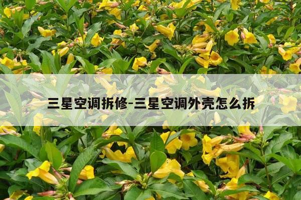 三星空调拆修-三星空调外壳怎么拆